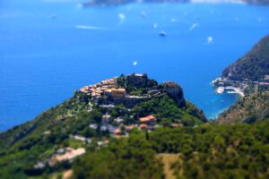 Eze Village viewed from above secret panoramic viewpoint French Riviera private tour